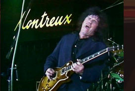 Gary Moore playing The Heritage CM150 in Montreux 1990